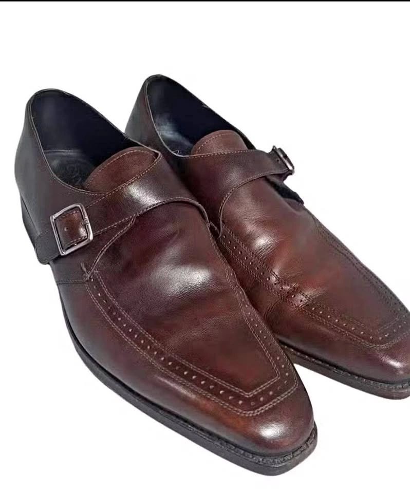 Canali Men’s Monk Strap Shoes | Size USA 8 Standard