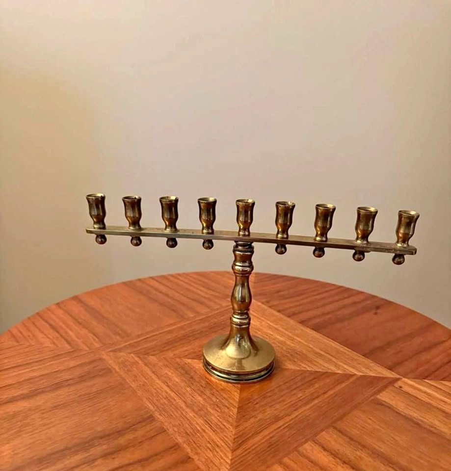 Vintage Brass Menorah 9 arms