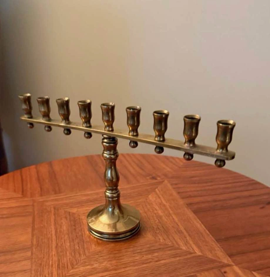 Vintage Brass Menorah 9 arms - photo 2