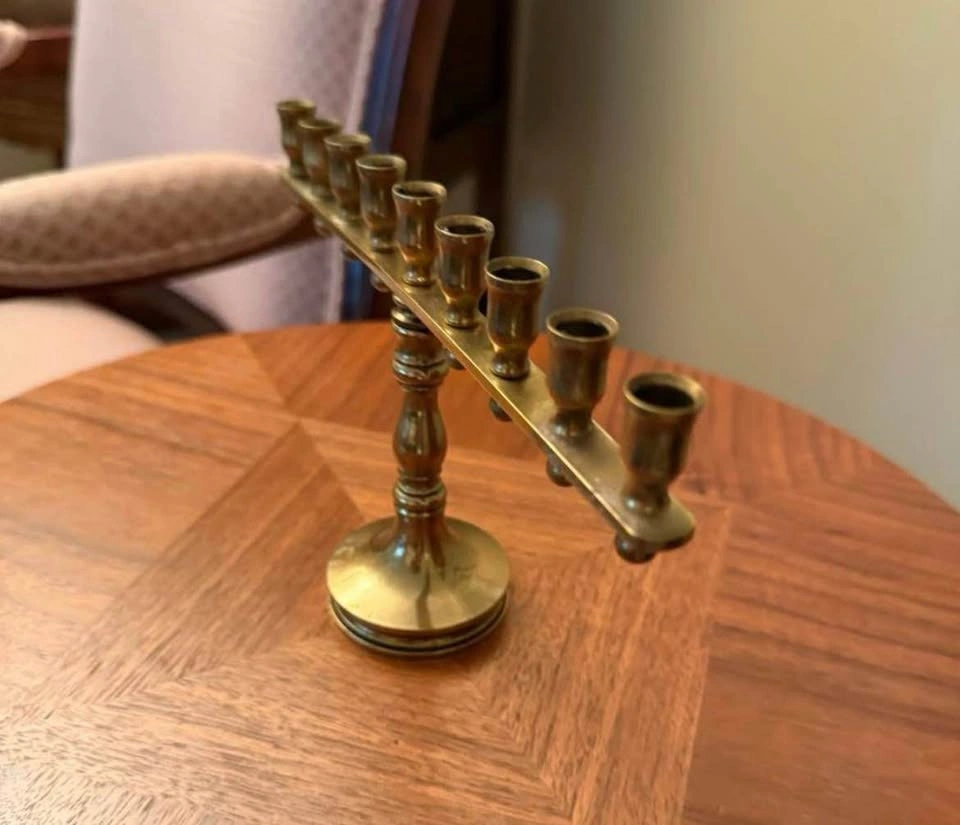 Vintage Brass Menorah 9 arms - photo 4