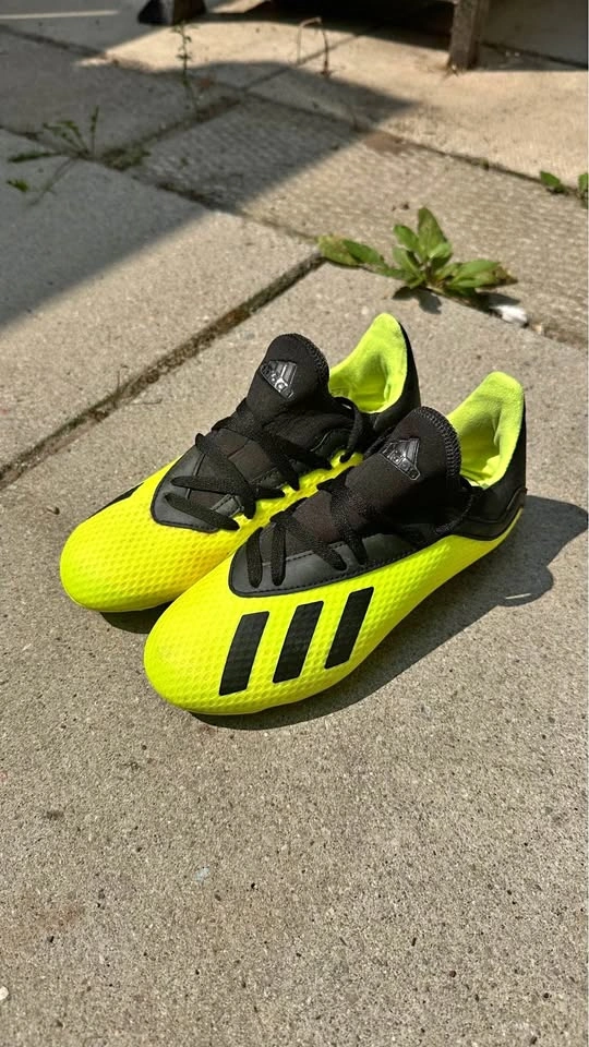 Adidas X Kids Soccer Cleats – US Size 1 – Neon Yellow/Black