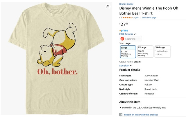 Disney Winnie the Pooh T-Shirt - photo 2