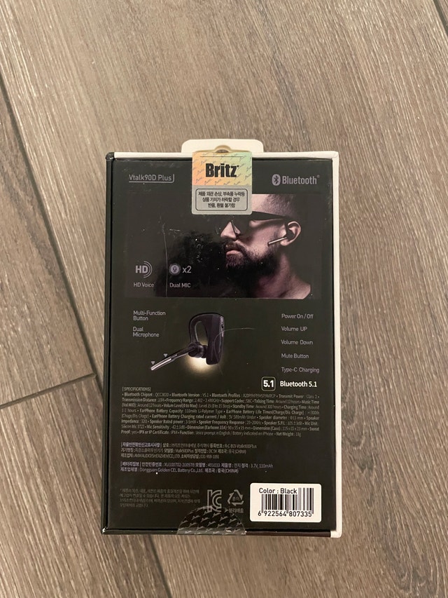 Brand New Britz Vtalk90D Plus Bluetooth Earpiece