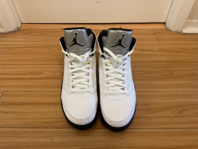 AUTHENTIC Nike Air Jordan 5 Retro White/Black (Size US 13) - photo 4