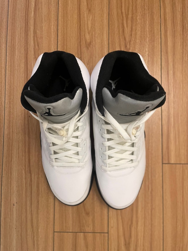 AUTHENTIC Nike Air Jordan 5 Retro White/Black (Size US 13) - photo 5