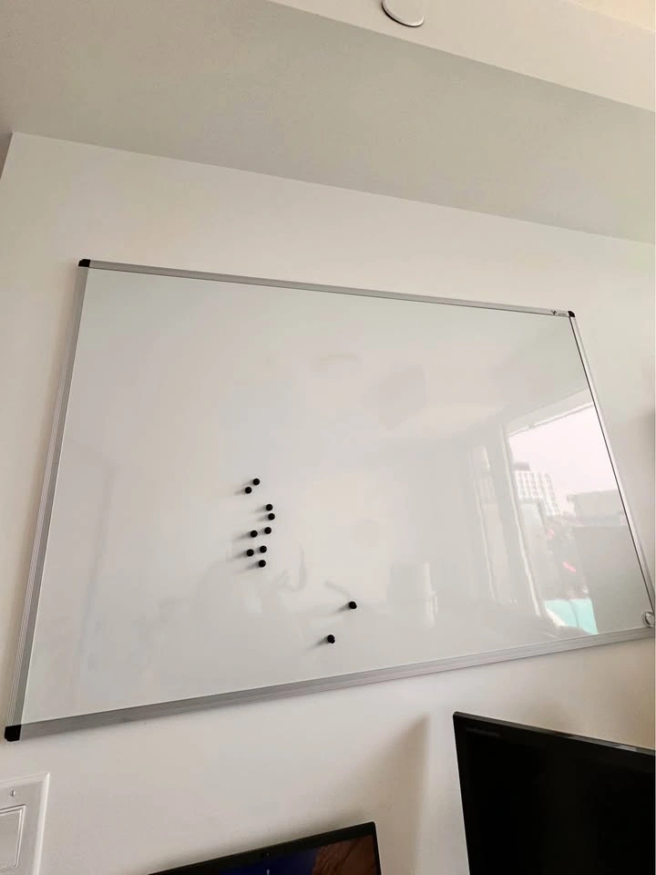 Large Magnetic Whiteboard with Aluminum Frame - VIZ-PRO