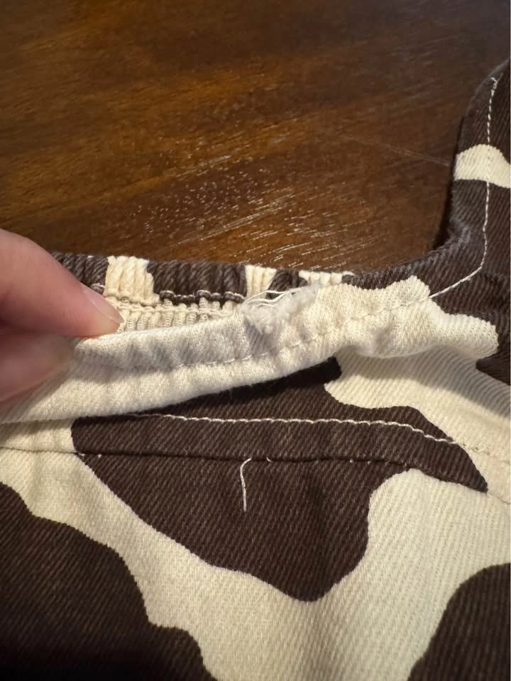 Brown Cow Print Top - photo 5