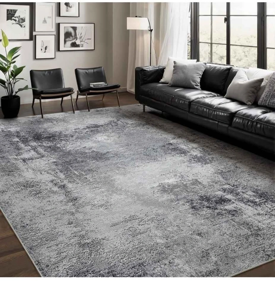 Brand new Modern Abstract 8x10 Area Rug - Washable & Non-Slip - photo 2