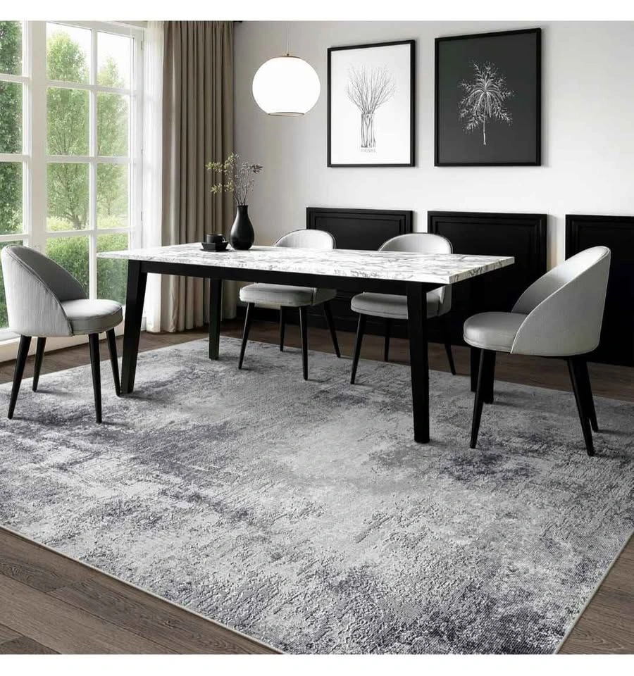 Brand new Modern Abstract 8x10 Area Rug - Washable & Non-Slip - photo 5