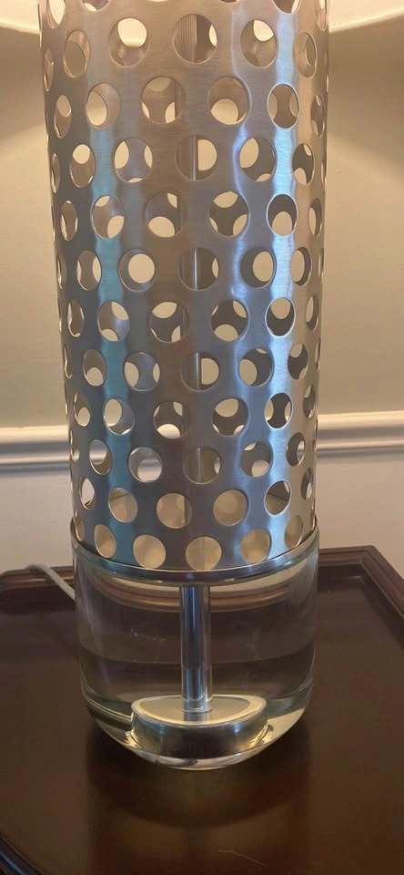 2set of Grase metal table lamp with crystal base - photo 2