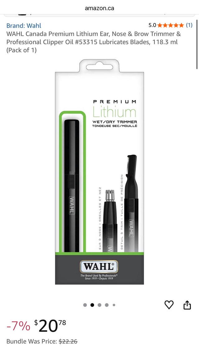 Wahl Premium Lithium Wet/Dry Trimmer - photo 2