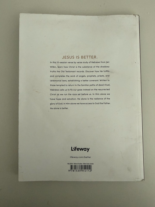 Better: A Study of Hebrews by Jen Wilkin - photo 2