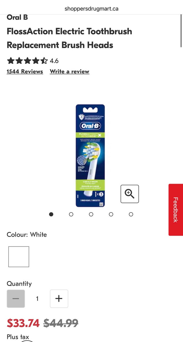 Oral-B FlossAction Replacement Brush Heads - photo 3