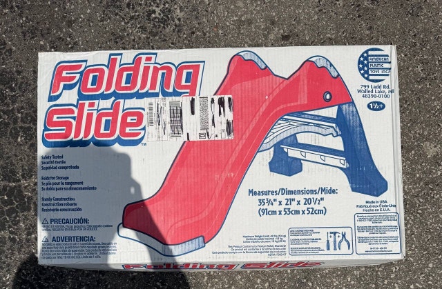 American Plastic Toys Folding Slide