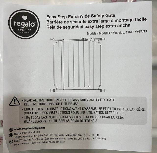 Regalo Easy Step Extra Wide Safety Gate - photo 2