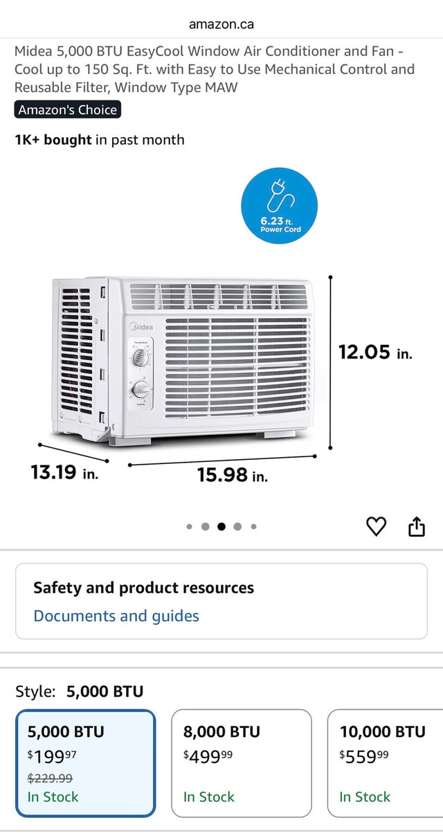Midea 5,000 BTU Window Air Conditioner