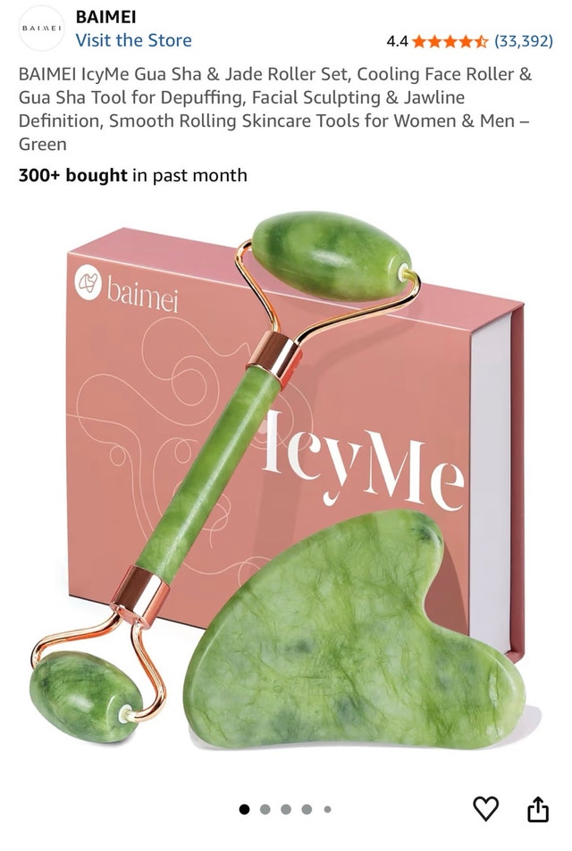 BAIMEI Jade Roller & Gua Sha Set - photo 3