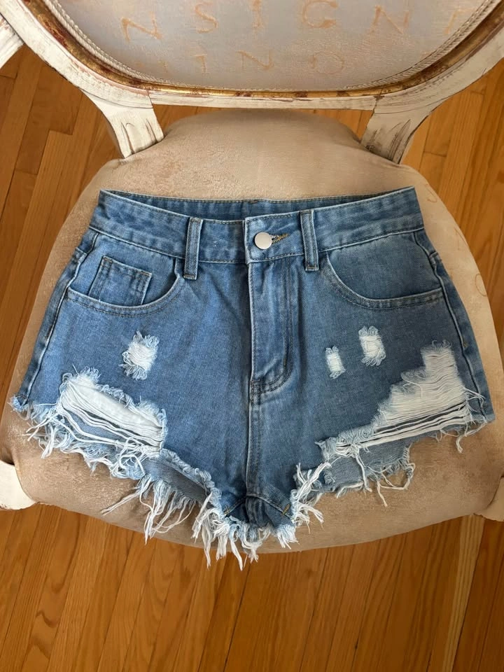 Denim Jean Shorts - Size Petite XS - photo 2