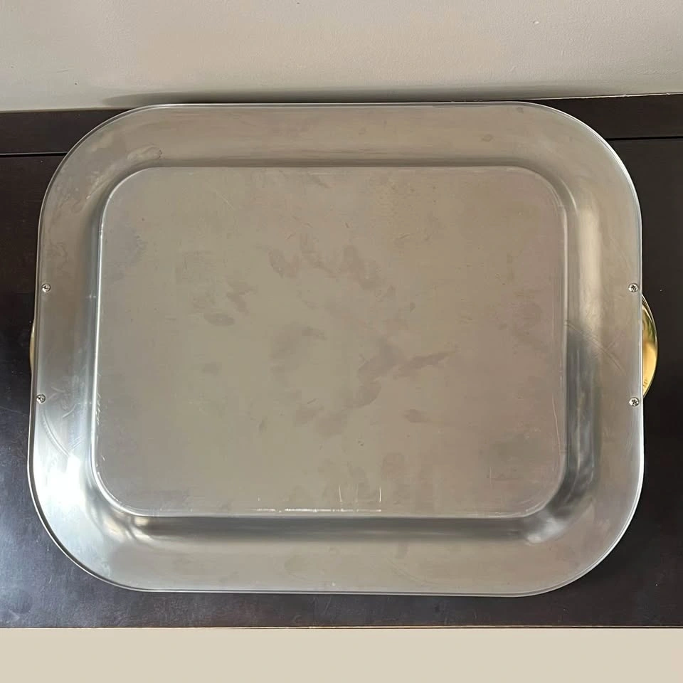 Elegant Italy Stainless Steel Inox 18/10 Large Serving Tray - photo 2