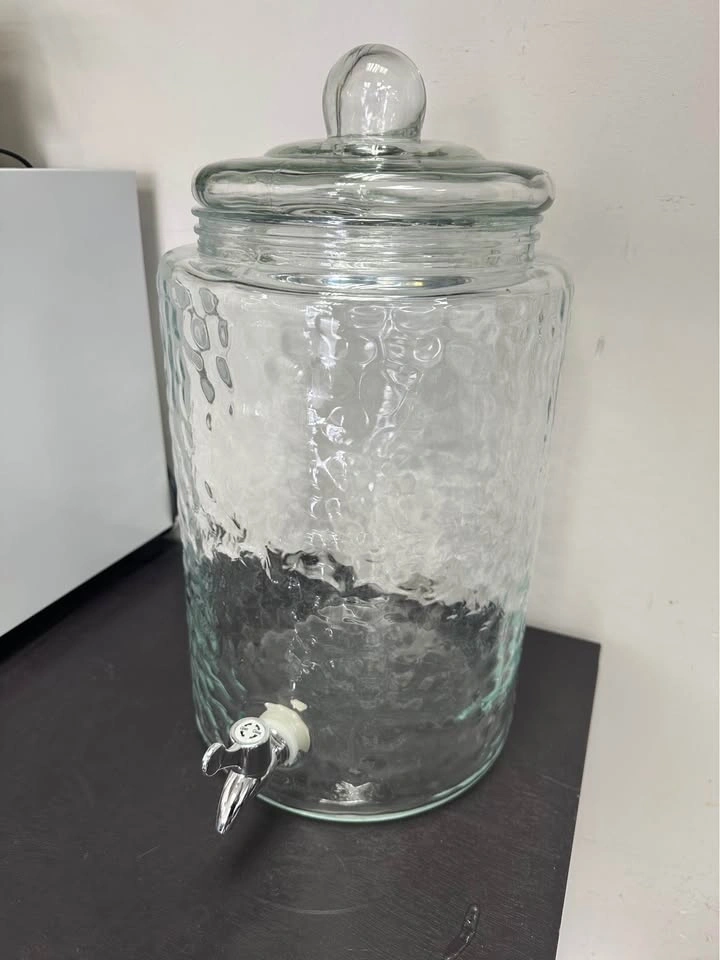 Hammered Glass Beverage Dispenser - photo 2