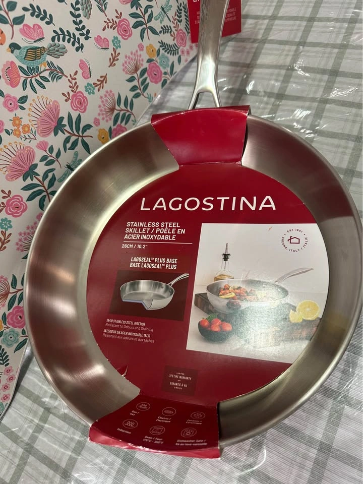 Lagostina 26cm/10.2" Stainless Steel Skillet - photo 2