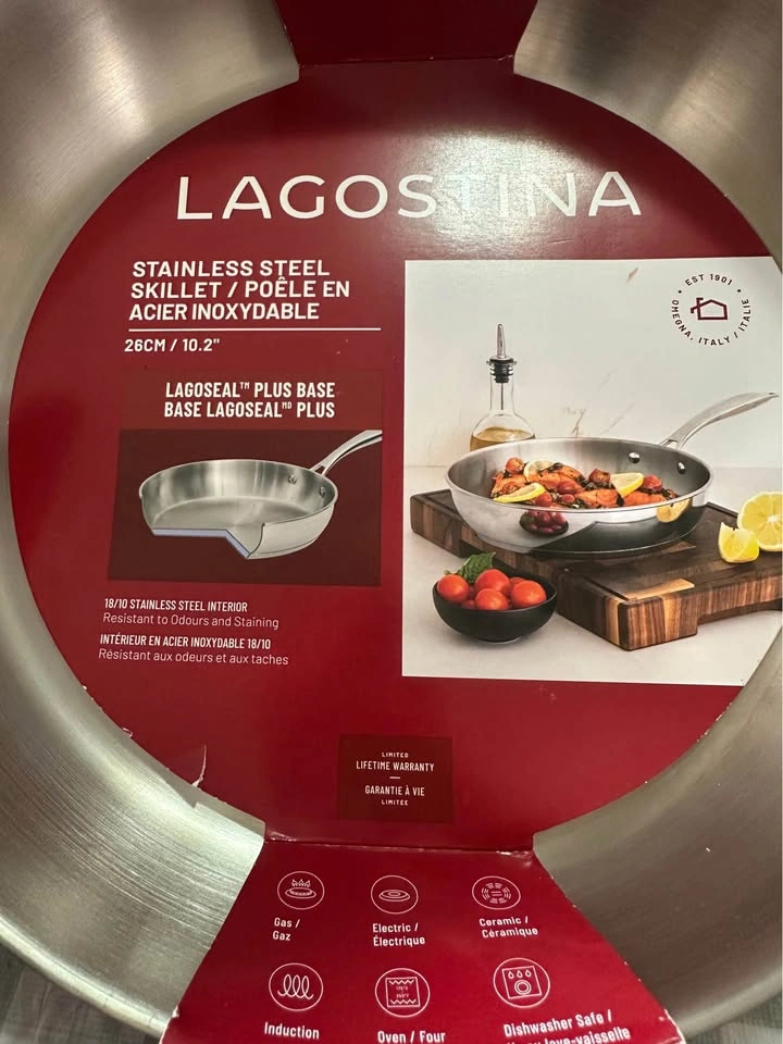 Lagostina 26cm/10.2" Stainless Steel Skillet - photo 4