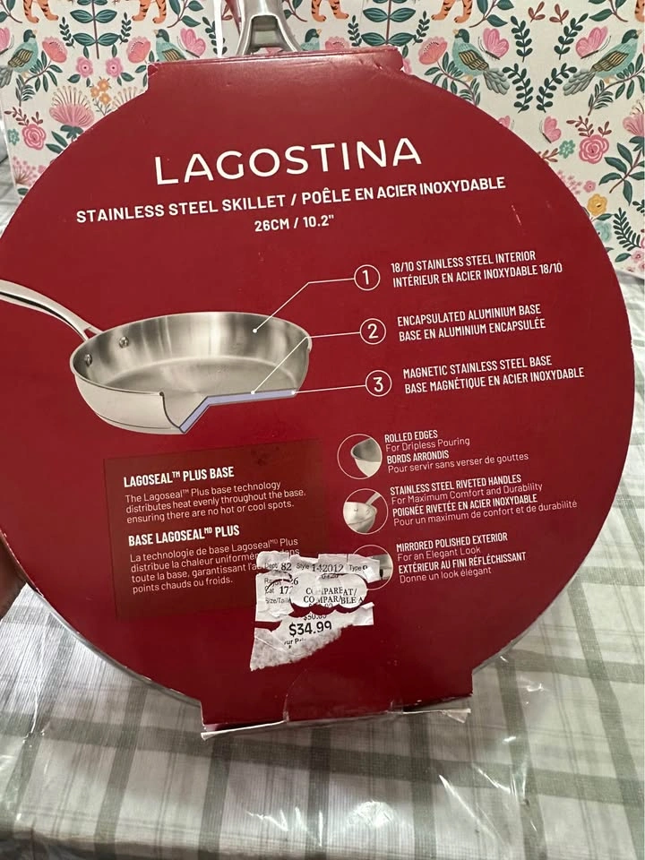 Lagostina 26cm/10.2" Stainless Steel Skillet - photo 5
