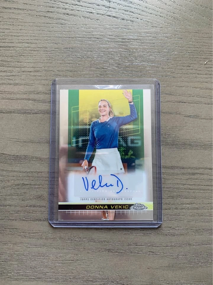 Donna vekic autograph - 2024 topps chrome tennis