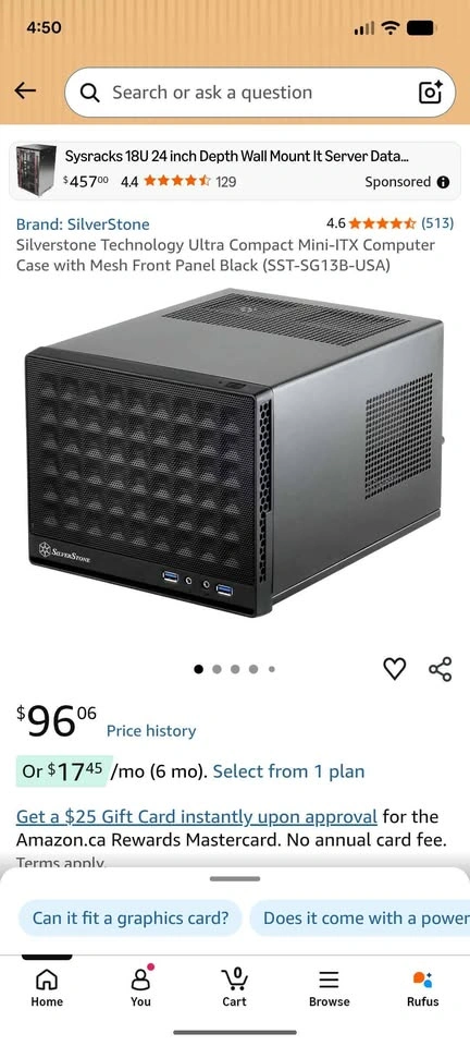 SilverStone SUGO SG13Q Mini-ITX Computer Case Black - photo 2