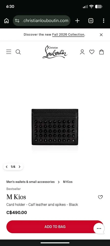 Christian Louboutin M Kios card holder