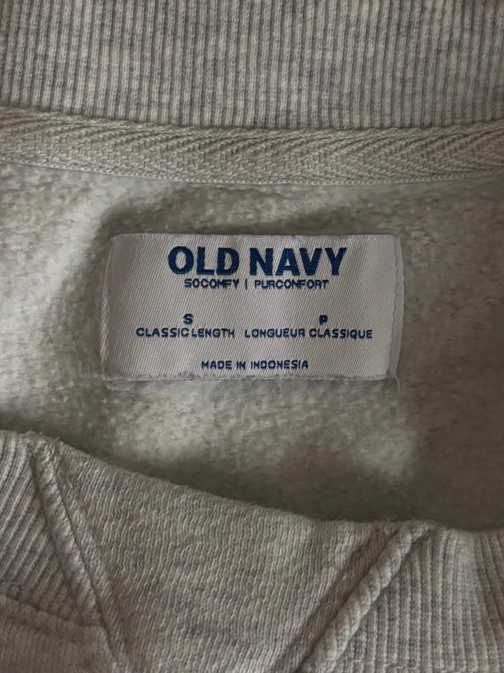 OLD NAVY SoComfy Light Grey Crewneck - Size S - photo 3