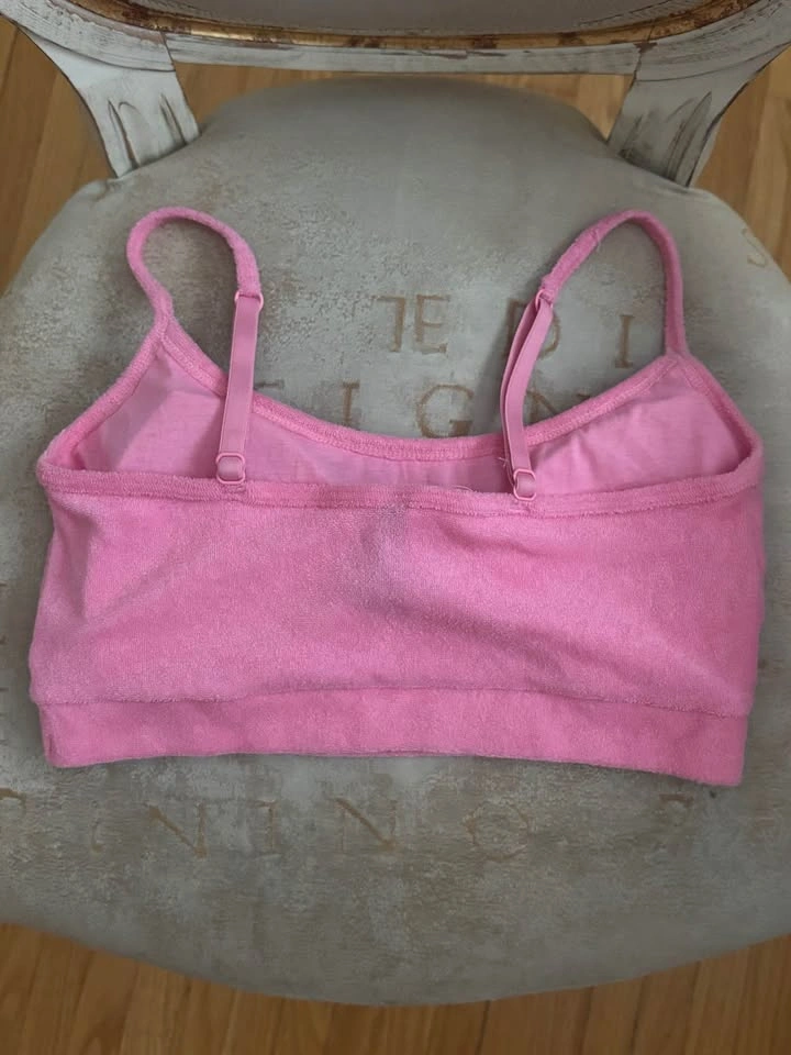 2PC STEVE MADDEN Fuzzy Sports Bras (Black, Pink) - Size S - photo 4