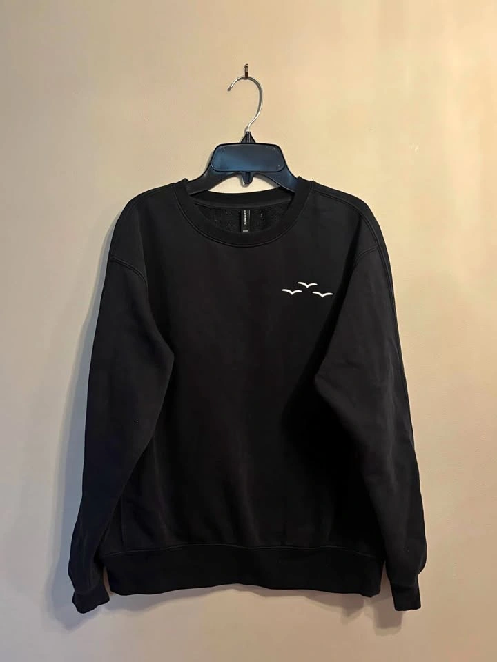 LAZYPANTS Black Crewneck Sweater - Size XS