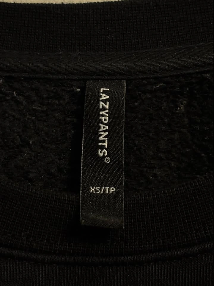 LAZYPANTS Black Crewneck Sweater - Size XS - photo 4