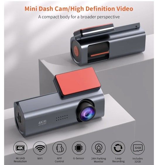 Dash Cam 4K Front Dash Camera for Cars - photo 2