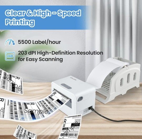 Thermal Label Printer | USB+Bluetooth 4x6 - photo 3