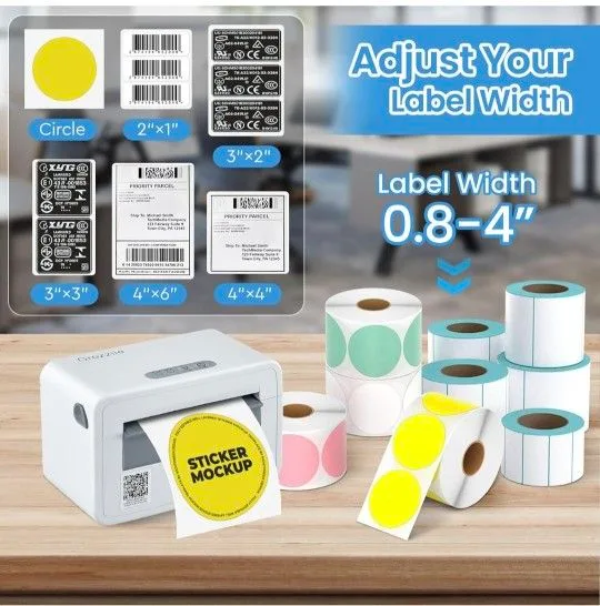 Thermal Label Printer | USB+Bluetooth 4x6 image indicator(5)