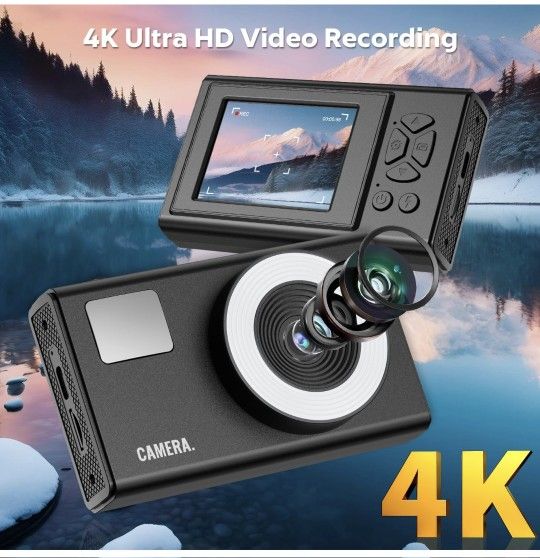 4K Vlogging Camera, 48MP, 16X Zoom - photo 3