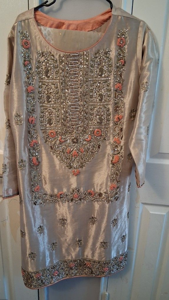 Pakistani/indian Dress Misouri SILK Embrioded