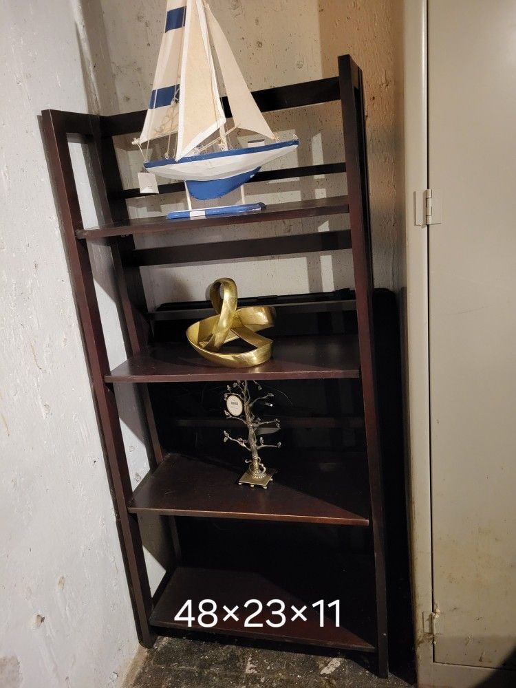 Vintage MCM Solid Wood Magazine Rack
