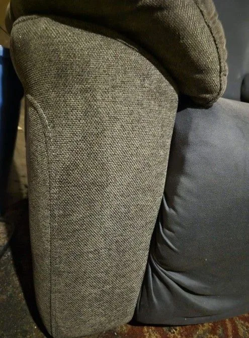 Grey Recliner 1.5 Year Old Always Use With Covers image indicator(2)