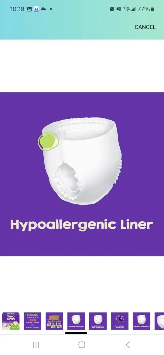 SleepOvers by Cuties, Bedwetting Underwear, 60 Count image indicator(6)