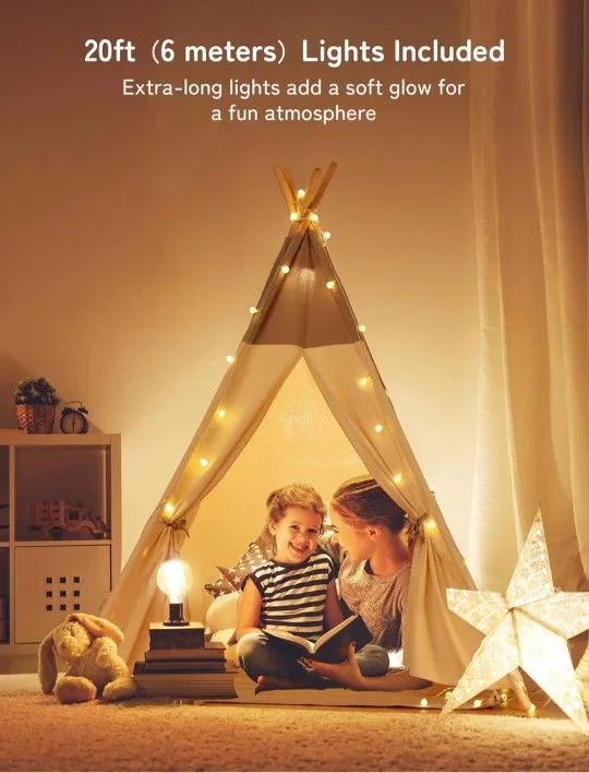 Teepee Tent for Kids with Light & Mat thumbnail