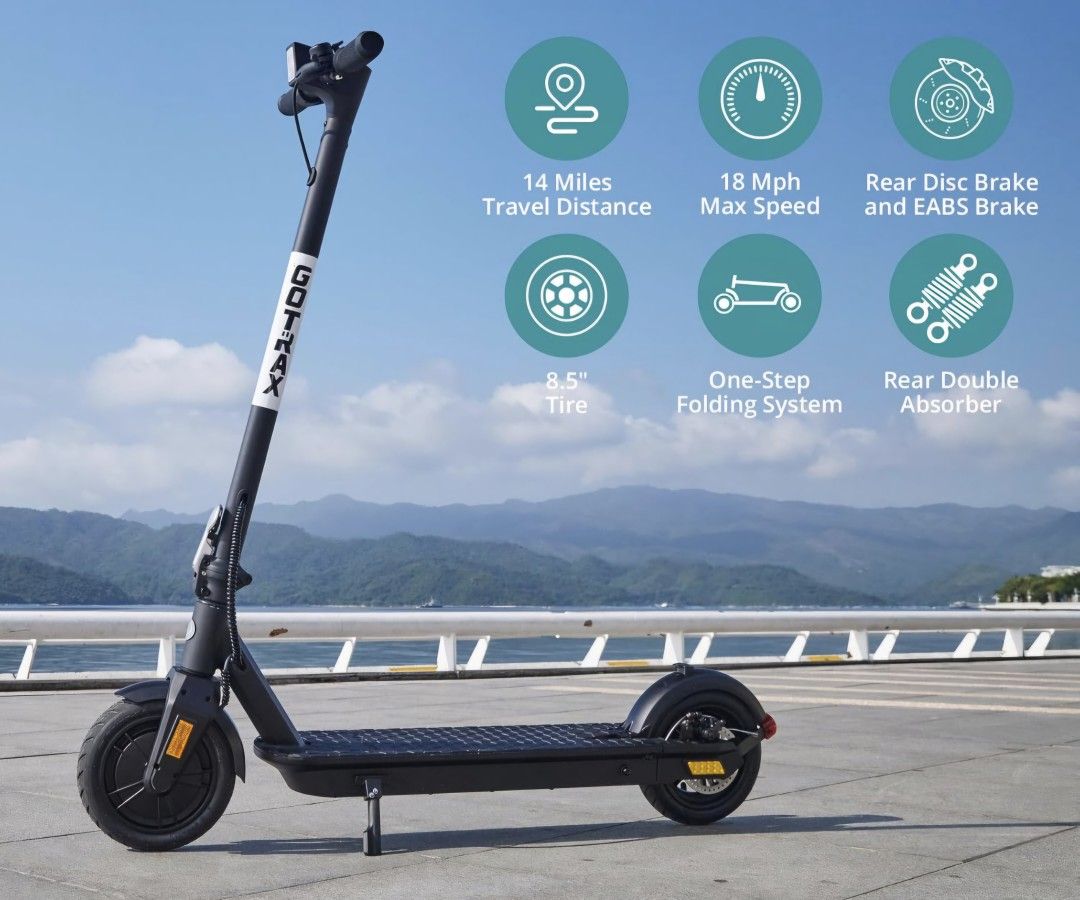 Adults Electric Scooter, 8.5" Tire, 14-16 Mile Range