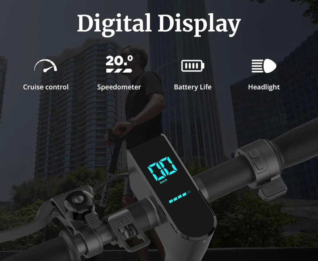 Adults Electric Scooter, 8.5" Tire, 14-16 Mile Range image indicator(5)