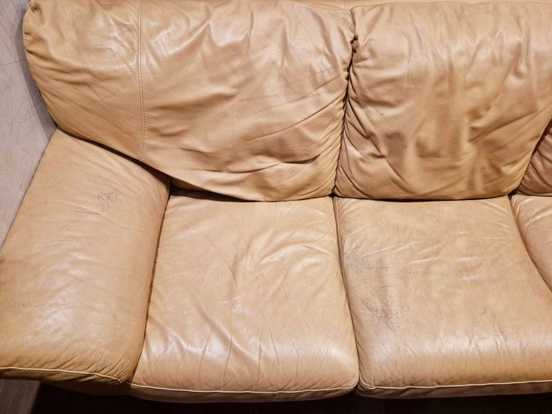 Original Italian Leather Sofa Set - photo 2