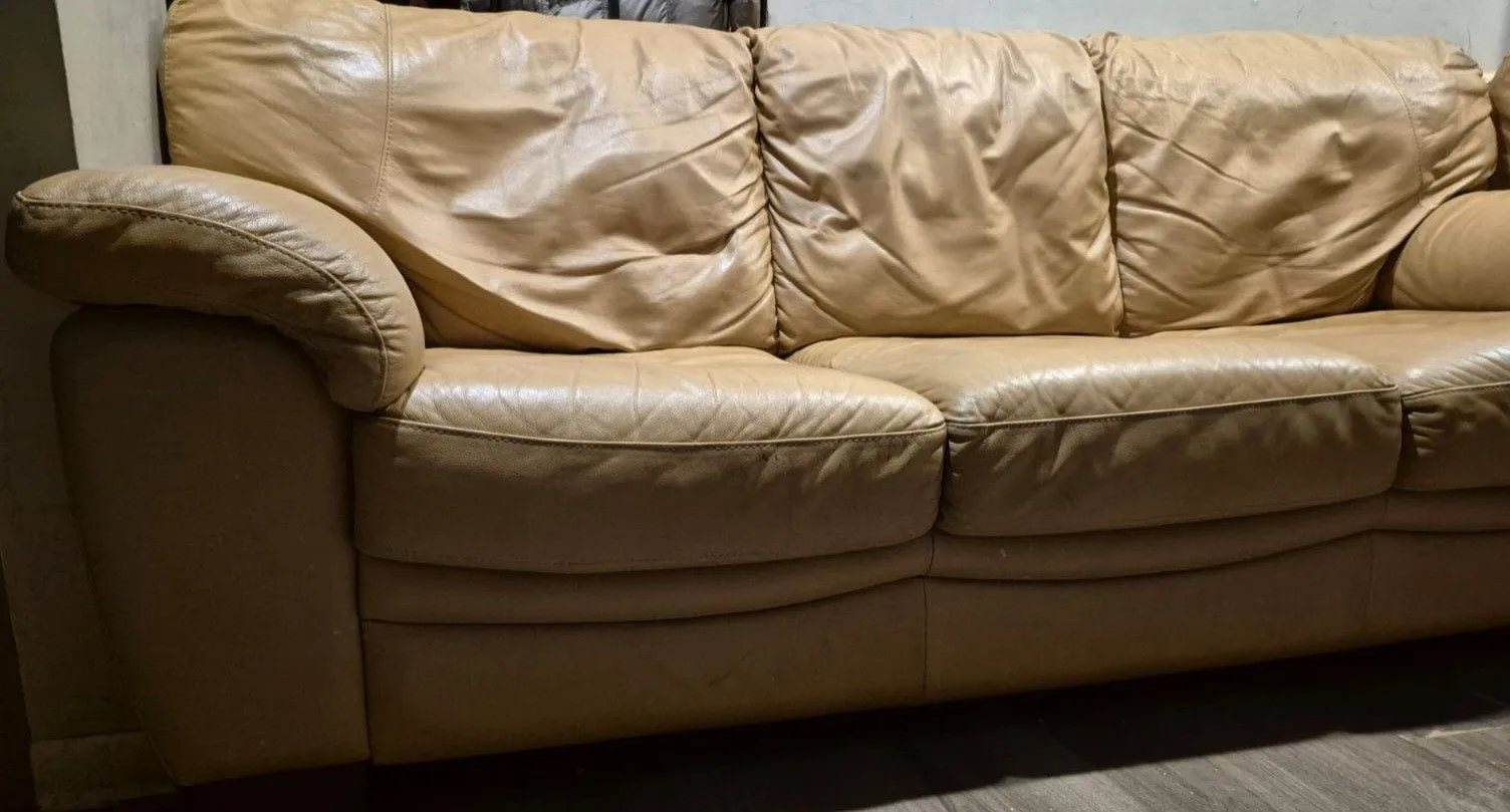 Original Italian Leather Sofa Set image indicator(7)