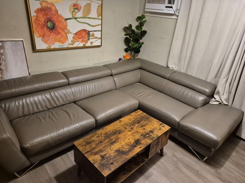 Original Leather L Shaped Sofa