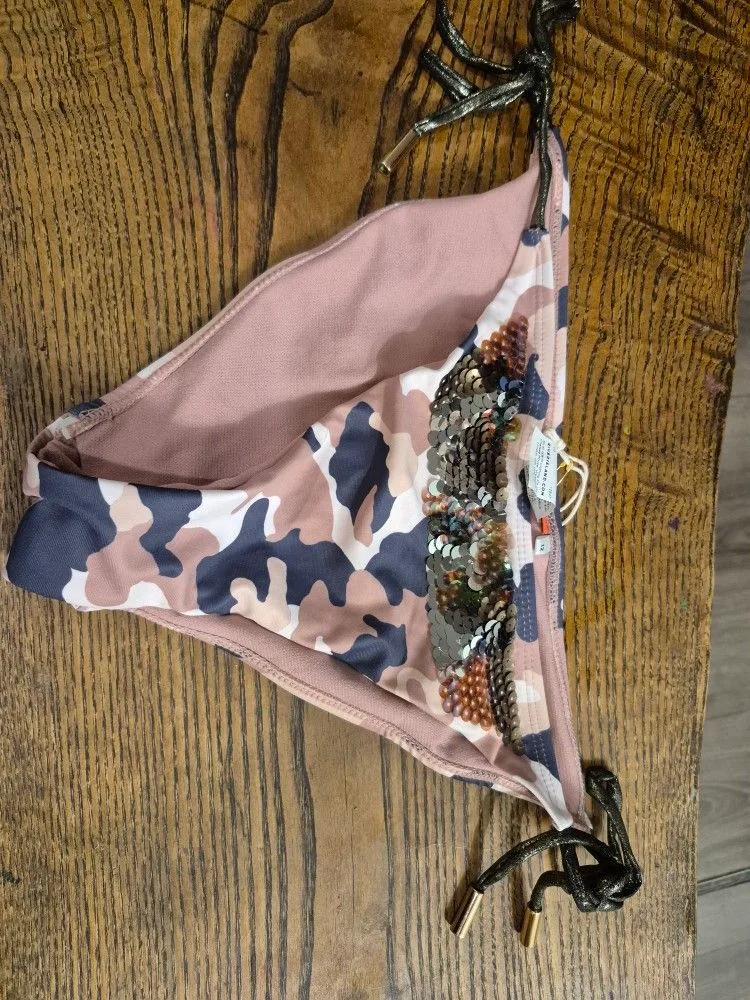 Riverisland Pink- Print Swimwear US 10 Size Uk 12 Bra& Underwear image indicator(3)