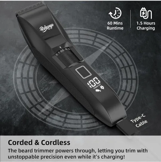 Beard Trimmer for Men - Professional Cordless image indicator(5)